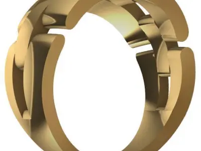 LUXURY RING  3D print model