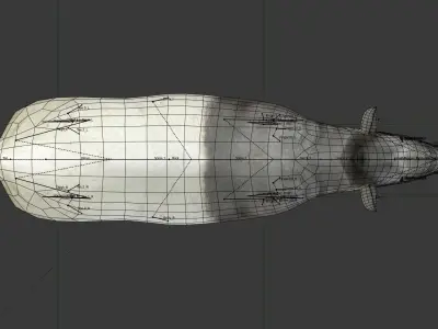 Tapir Low-poly 3D model