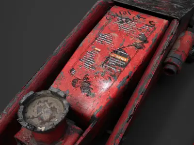 Car Jack Low-poly 3D model