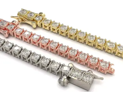 Tennis Bracelet 47330  3D print model