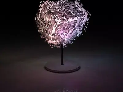 Shattered Lamp Art Daz 3D model