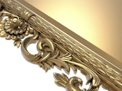 Carved Picture Frame 3D model