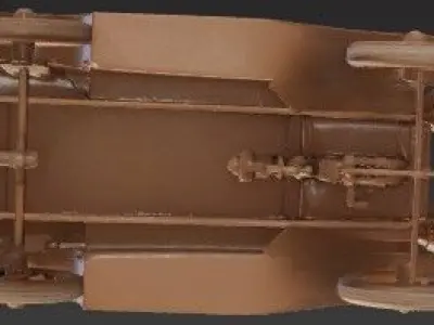 Collectible 1910 30s Classic Car 3D Model 3D print model