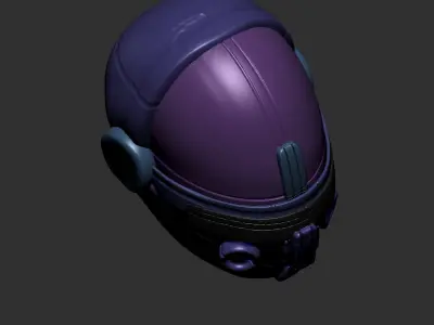 helmet high poly sculpt 3d printable  Free 3D model