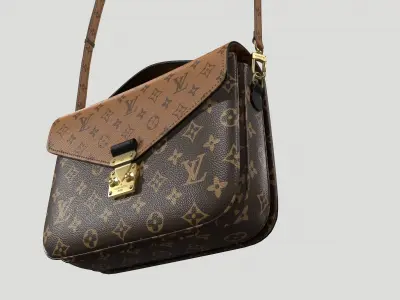 Louis Vuitton Pochette Metis Bag Reverse Monogram Low-poly 3D model