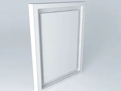 Transport rectangular glass frame Free 3D model