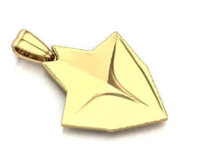 Arrow head STL 3D Model for Jewelry - One Inch Pendant 3D print model