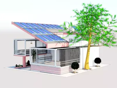 Exterior  Modern House Free 3D model