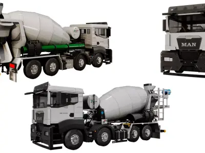 MAN TGS 32 440 Truck 3D model