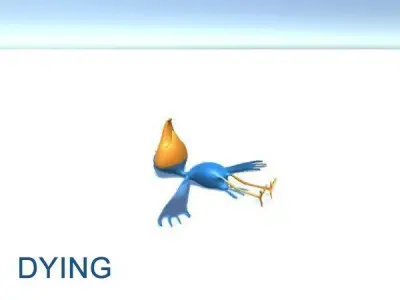 Animated Cartoon Bird - Game Ready Low-poly 3D model