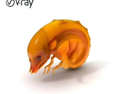 Aquatic Creature Model Pack Low-poly 3D model
