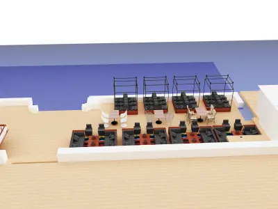  Exterior Design Tent Layout a575 3D model