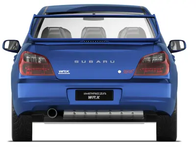 Subaru Impreza WRX STI 2001 3D model