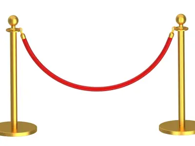 Gold Stanchion 3D model