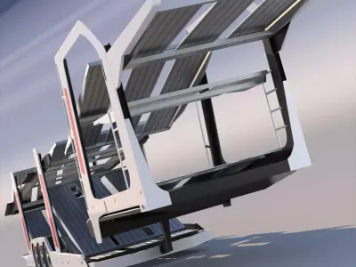 Car Transporter Lohr 300 3D model