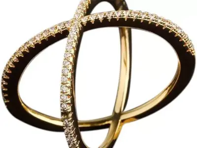 Anillo de Chapa de Oro ACO836-9 3D print model
