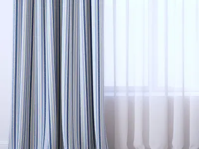 Set 101 Curtains 3D model