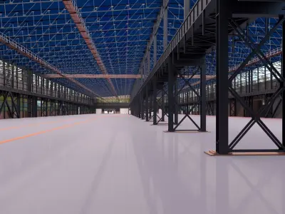 Industrial-Warehouse 3D model