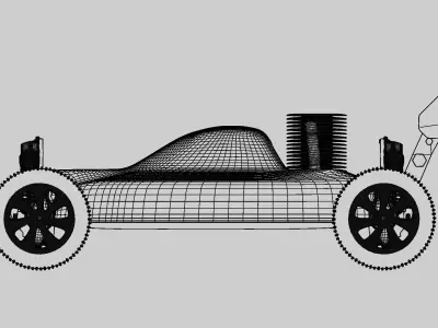 RC Racing Car buggy 3D model