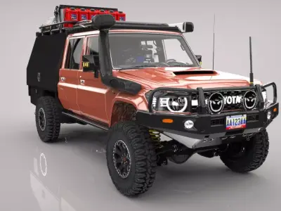 TOYOTA LAND CRUISER ARB Low-poly 3D model