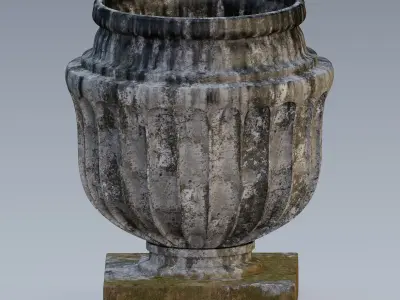 Garden urn planter06 B 3D model