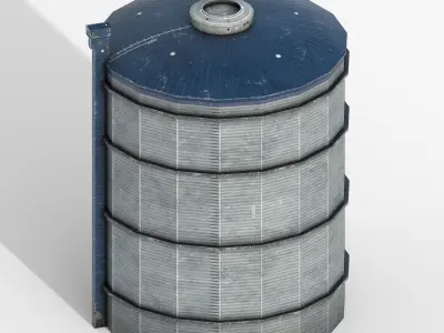 Gasklockan Low-poly 3D model