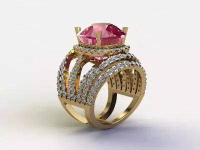 Women ring design cad file 3dm in Asia Popular 2020 R43 3D model