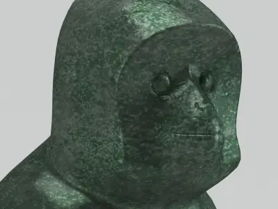 Lalanne Monkey Sculpture 3D model