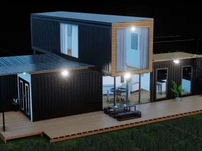 House container Modern- 3D model