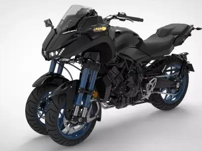Yamaha Niken Low-poly 3D model