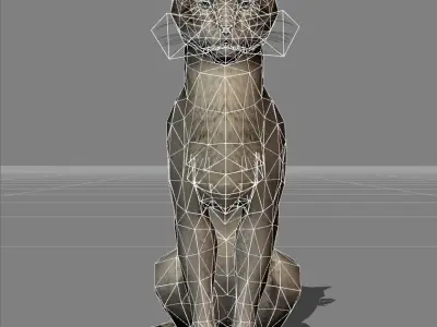 Cat animal Low-poly 3D model