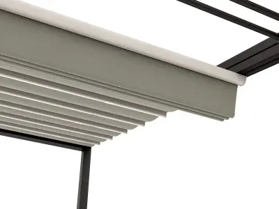 Motorized Pergola 3 oil rubbed bronze 3D model