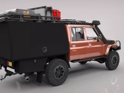 TOYOTA LAND CRUISER ARB Low-poly 3D model
