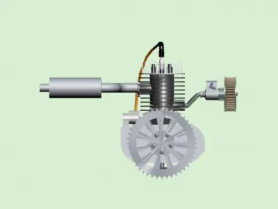 bicycle engine  3D model