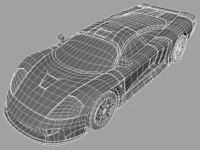 Concept Car Low-poly 3D model from CGTrader