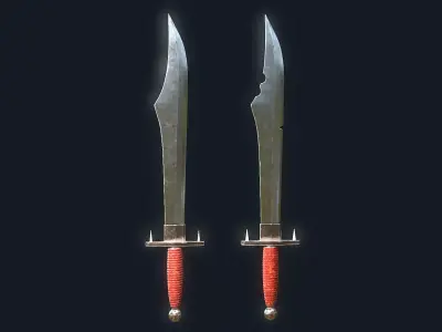 Arabian Sword Low-poly 3D model purchase
