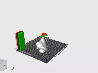 Christmas Twerking Ghost  Funny Holiday Desk Figurine 3D print model