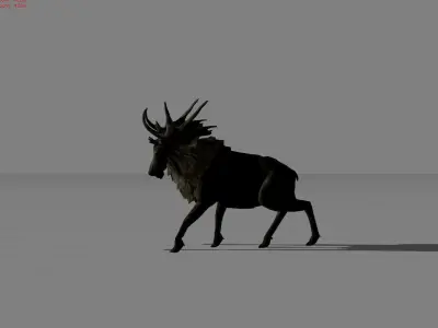 Deer Animal  Low-poly 3D model