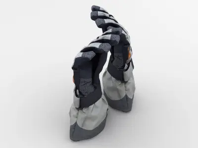 Ski Gloves 3D model