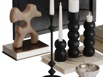 Decorative Set-04 3D model purchase