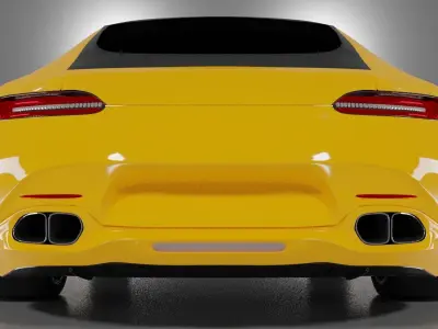 Mercedes AMG GT 3D model purchase