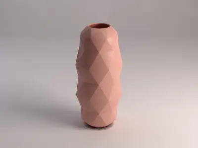 CERAMIC VASE---Triangular relief 3D model