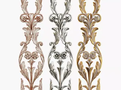 Classic carved 216 3D model