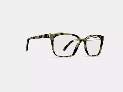 Hughes Eyeglasses in Marzipan Tortoise 3D model