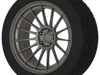 Konig Rennform Aftermarket Wheel Low-poly 3D model