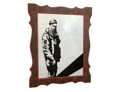 Picture Hero of Ukraine Free low-poly 3D model