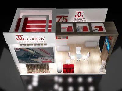 Booth Exhibition Stand a201 3D model
