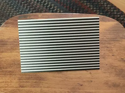 Paintless Dent Removal Reflection Board with Striped Pattern PDR 3D print model