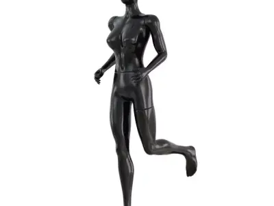 Female running mannequin 91 3D model