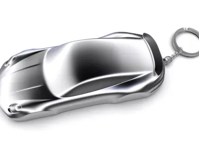 Porsche 911 -992- Turbo Speedform Automotive Sculpture Keychain  3D print model